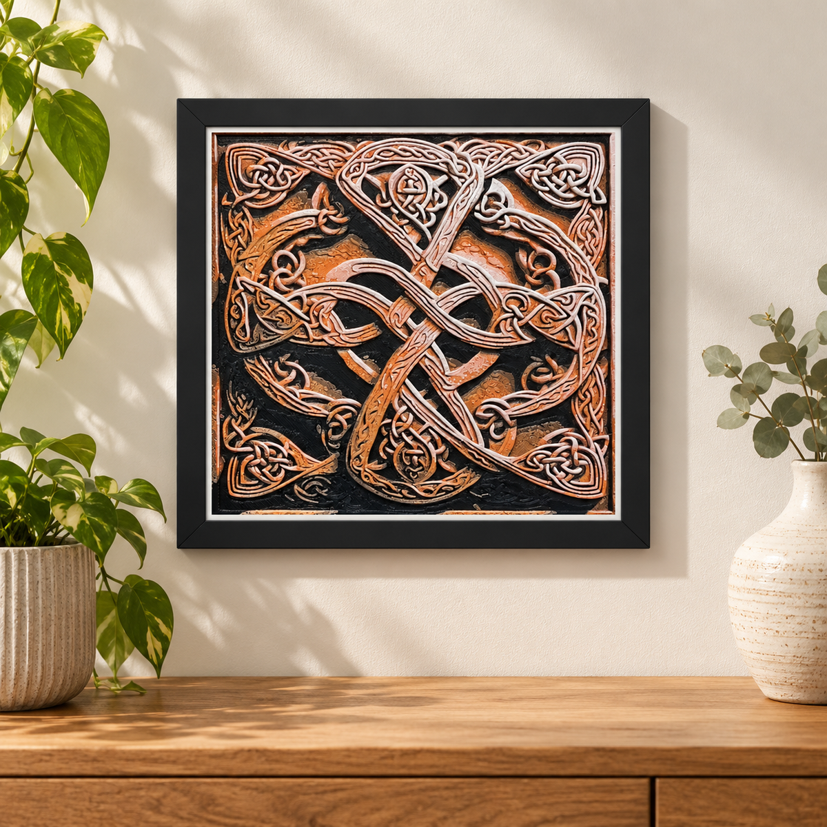 Celtic Knot — HueForge Art — wall styled mockup