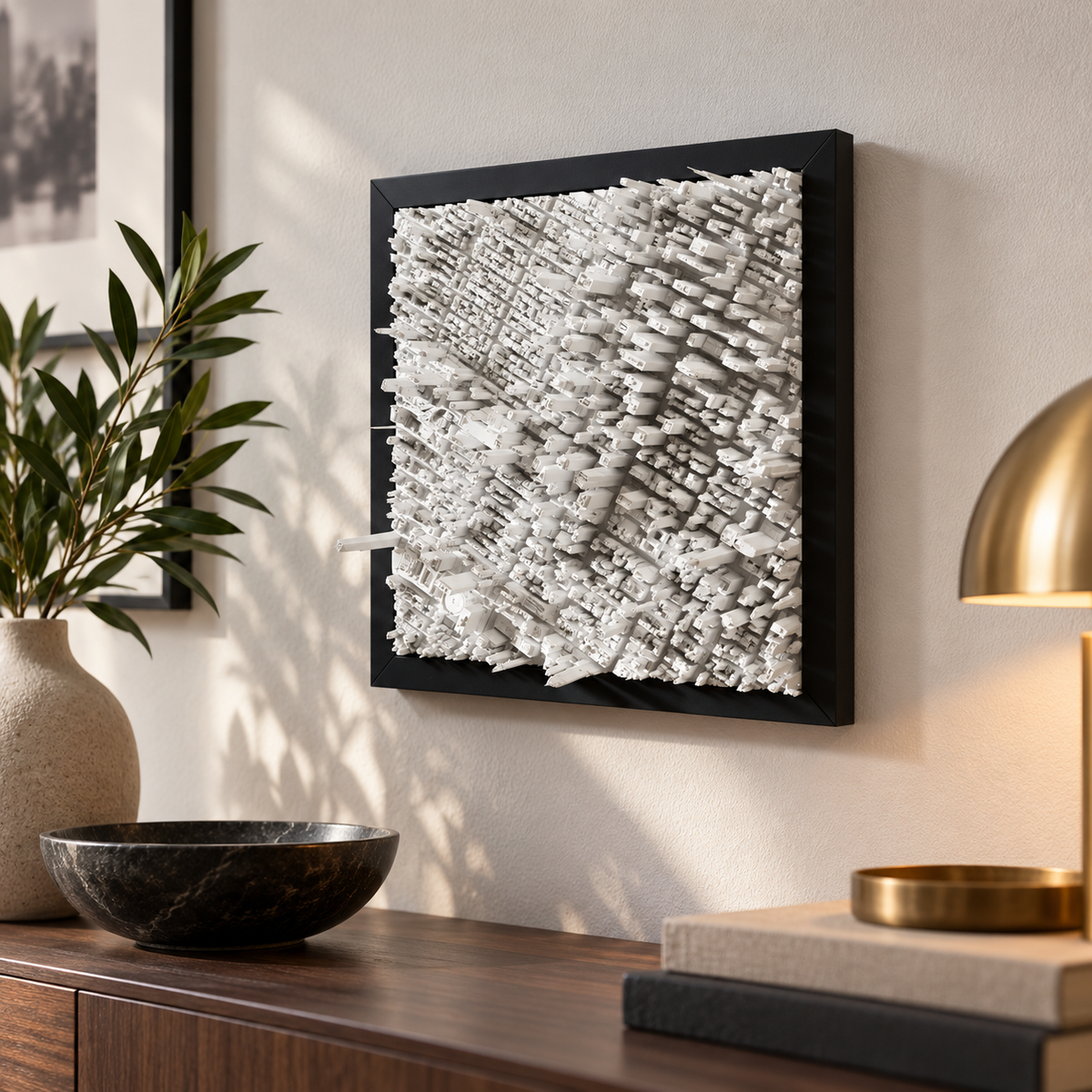 Times Square City Map — wall styled mockup