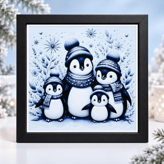 Winter Penguins — hero winter styled mockup