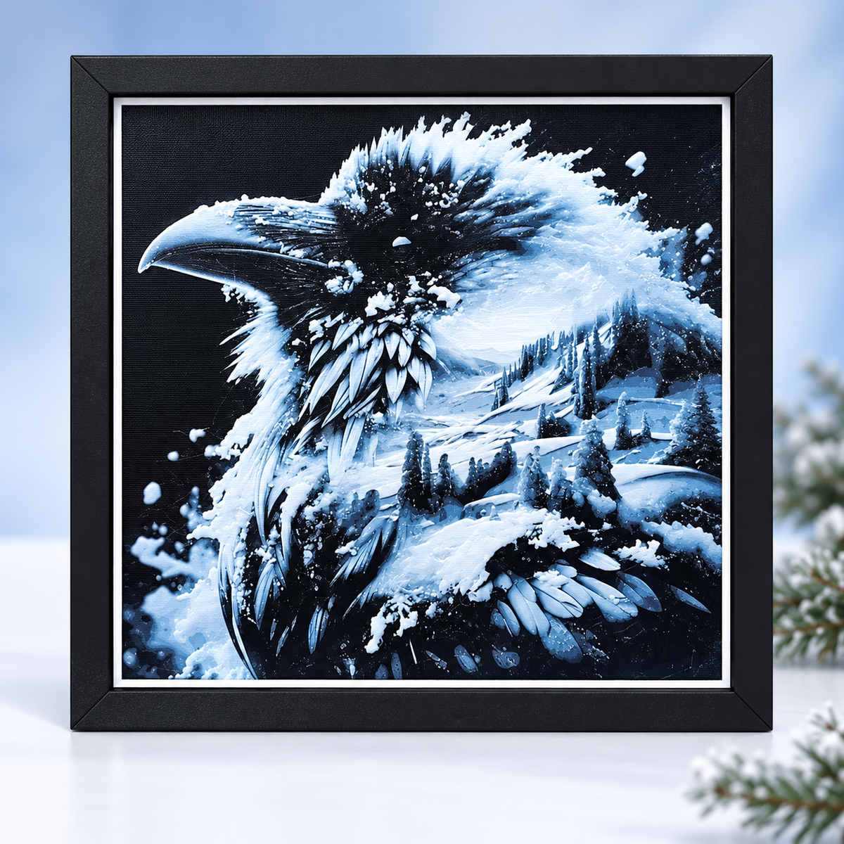 Double Exposure Winterlands — hero winter styled mockup